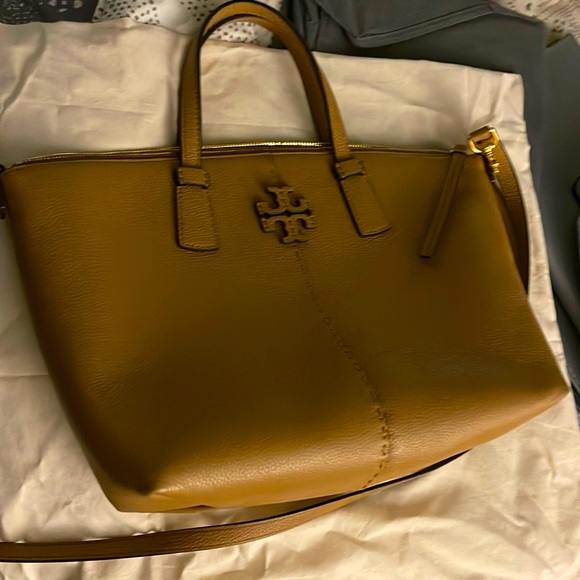 Tory Burch Handbags - Tory Burch McGraw Satchel in Tiramisu